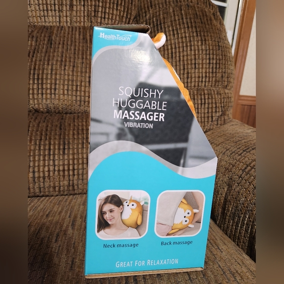 Squishy Huggable Plush Massager Squirrel Back And Neck Massage Health Touch - Picture 7 of 8